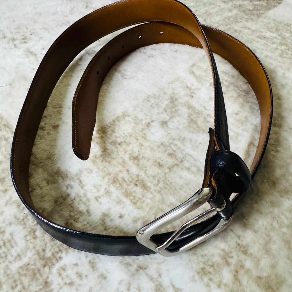 Men&acirc;s Wearhouse Black Leather Belt 38